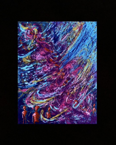 The Storm (34.4cm x 26.5cm x 1.8cm) Anya Alchemist